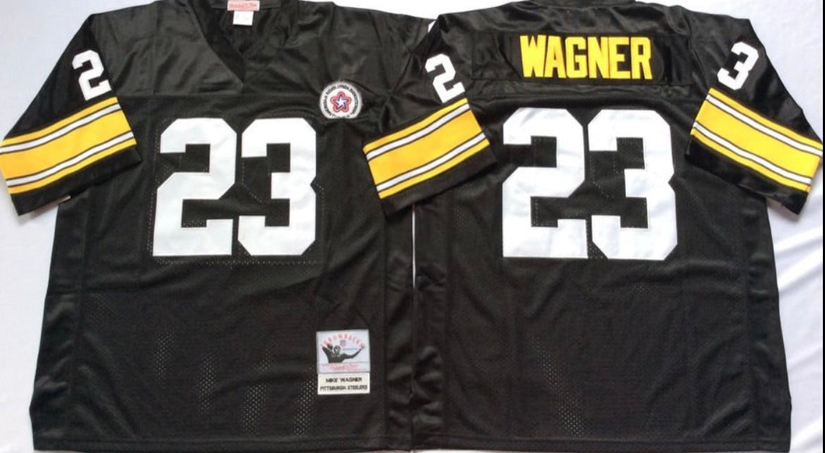 Mike Wagner 1975 Pittsburgh Steelers Mitchell & Ness jersey product image 1