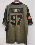 Nick Bosa San Francisco 49ers Nike military salute to product image 1