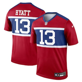 Jalin Hyatt New York Giants official NFL century red Nike product image 1