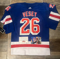 Jimmy Vesey New York Rangers autographed jersey COA Photo product image 1