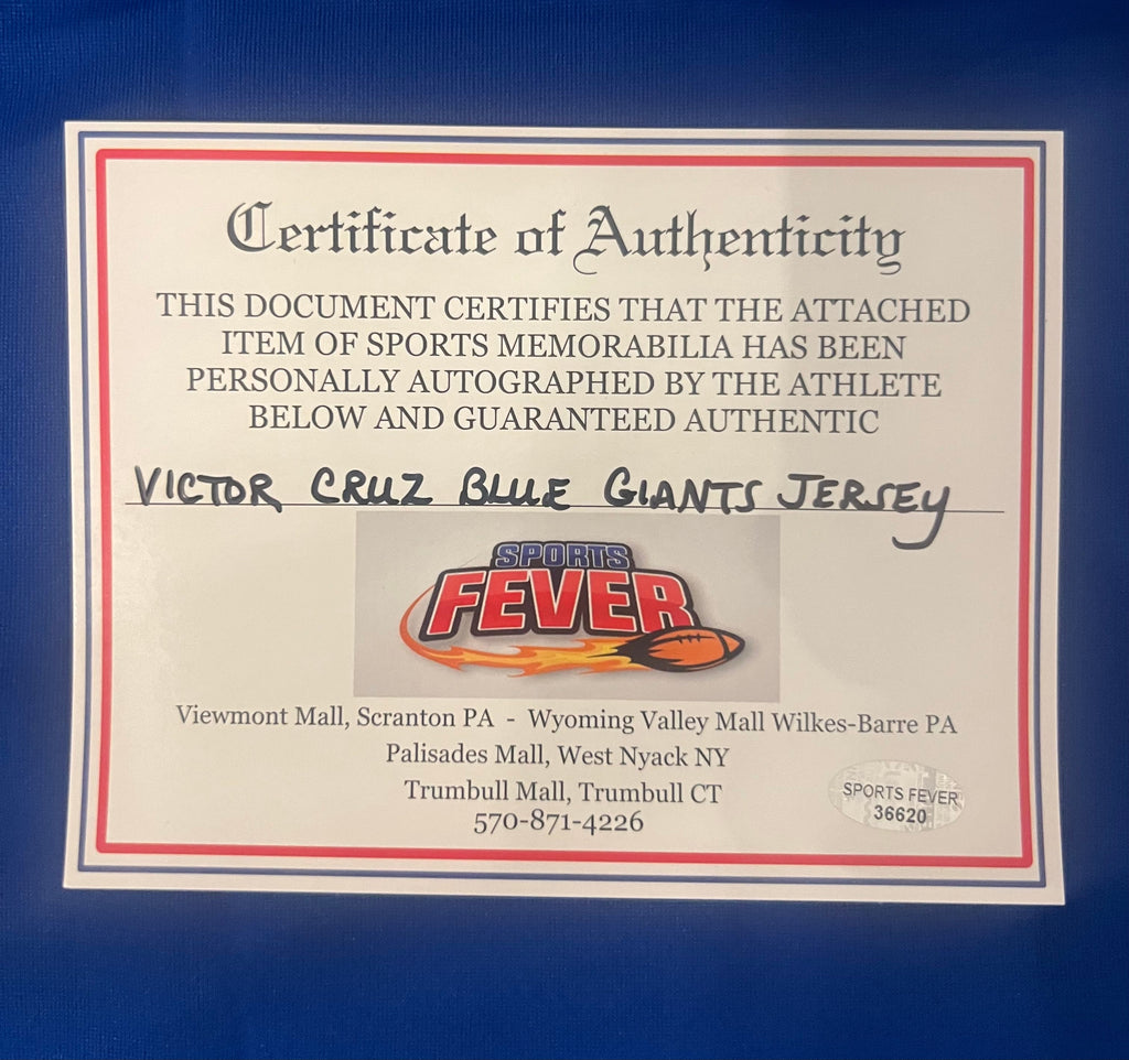 Víctor Cruz New York Giants autographed Nike NFL jersey COA product image 5