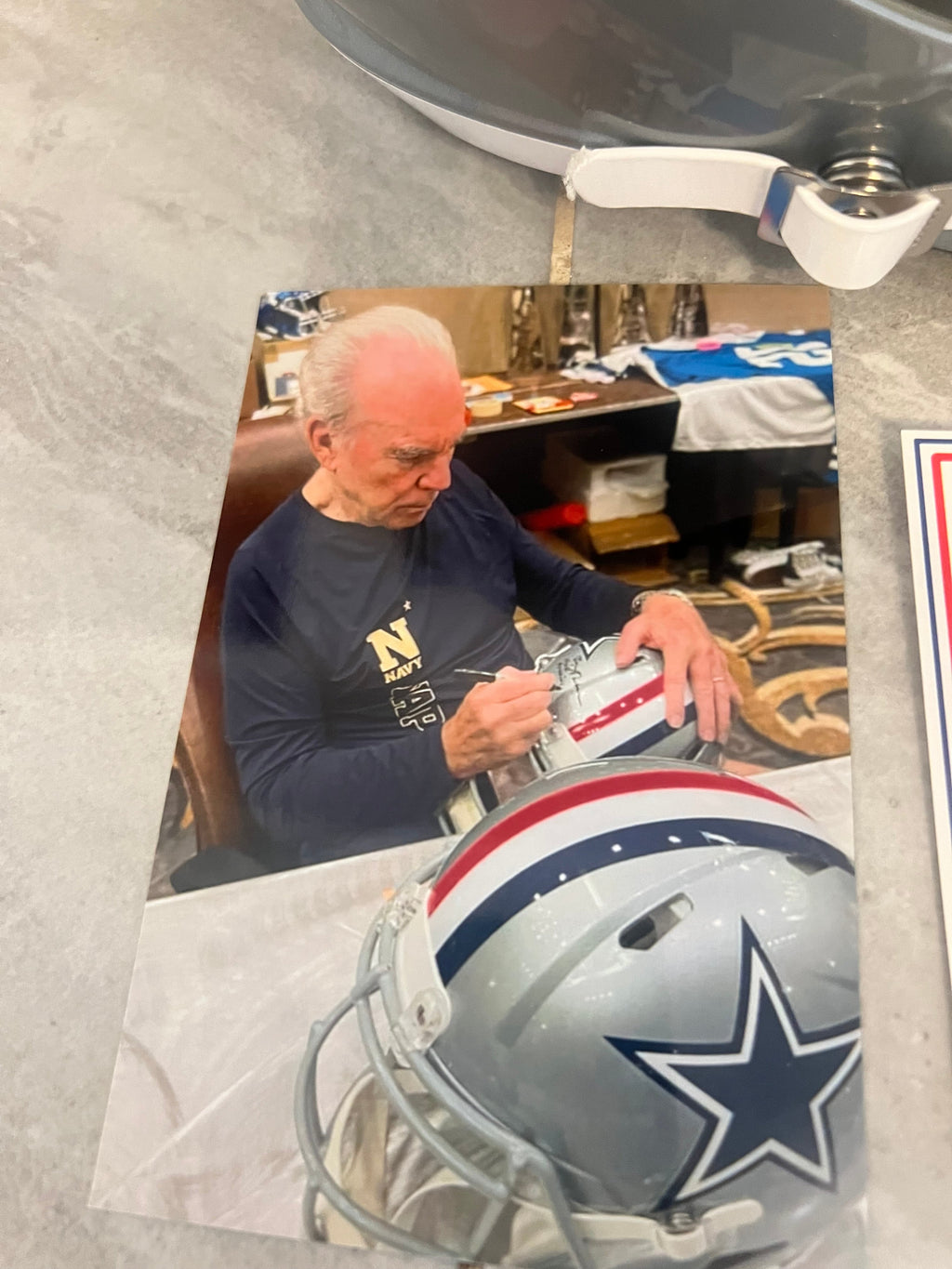 Roger Staubach Autographed Dallas Cowboys Replica Helmet product image 3