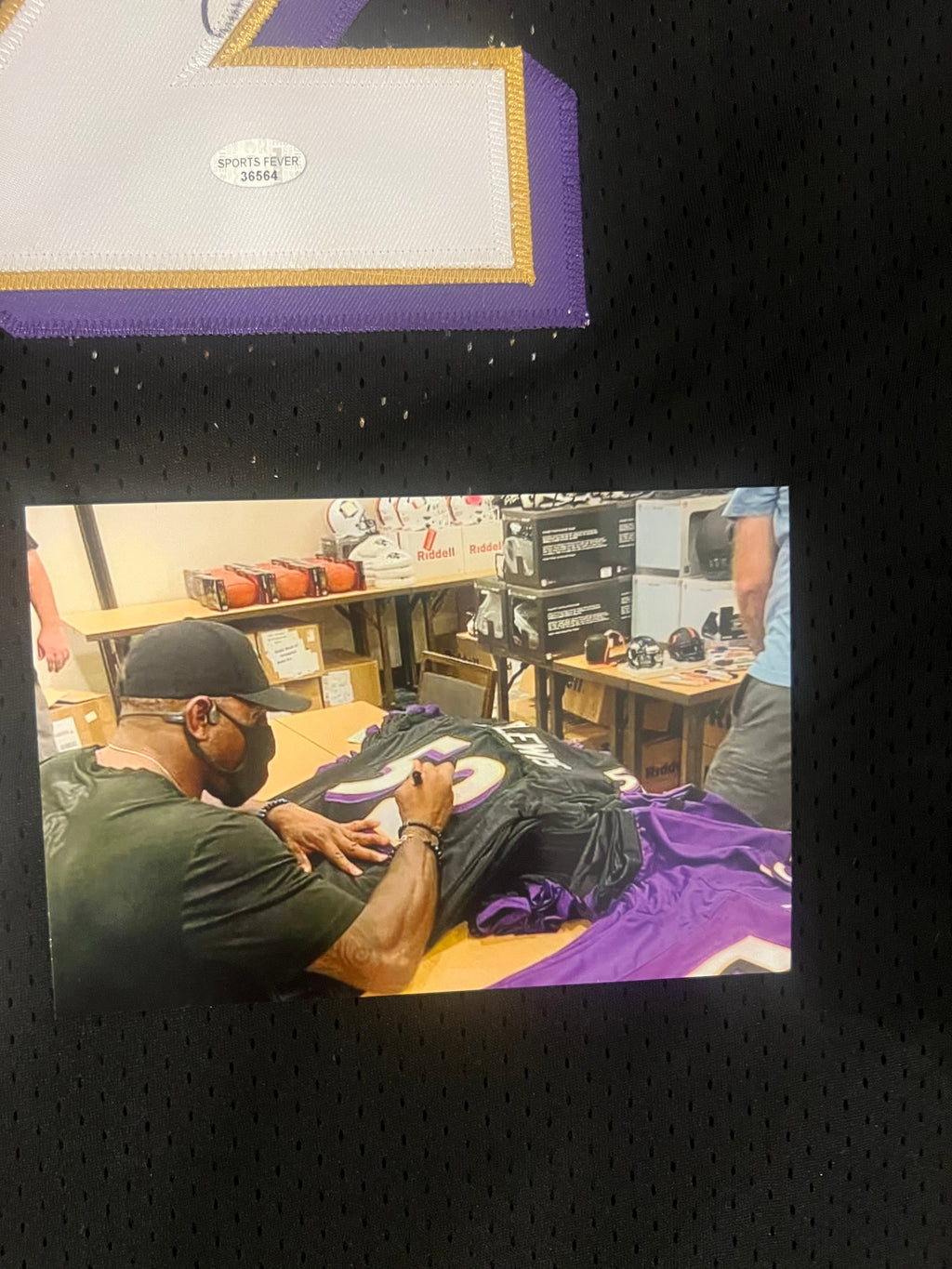 Ray Lewis autographed Baltimore Ravens jersey COA & Photo product image 4