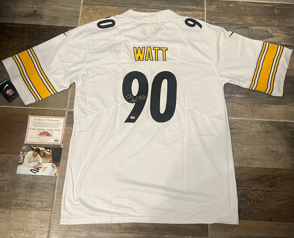T.J. Watt autographed Pittsburgh Steelers jersey COA & product image 1