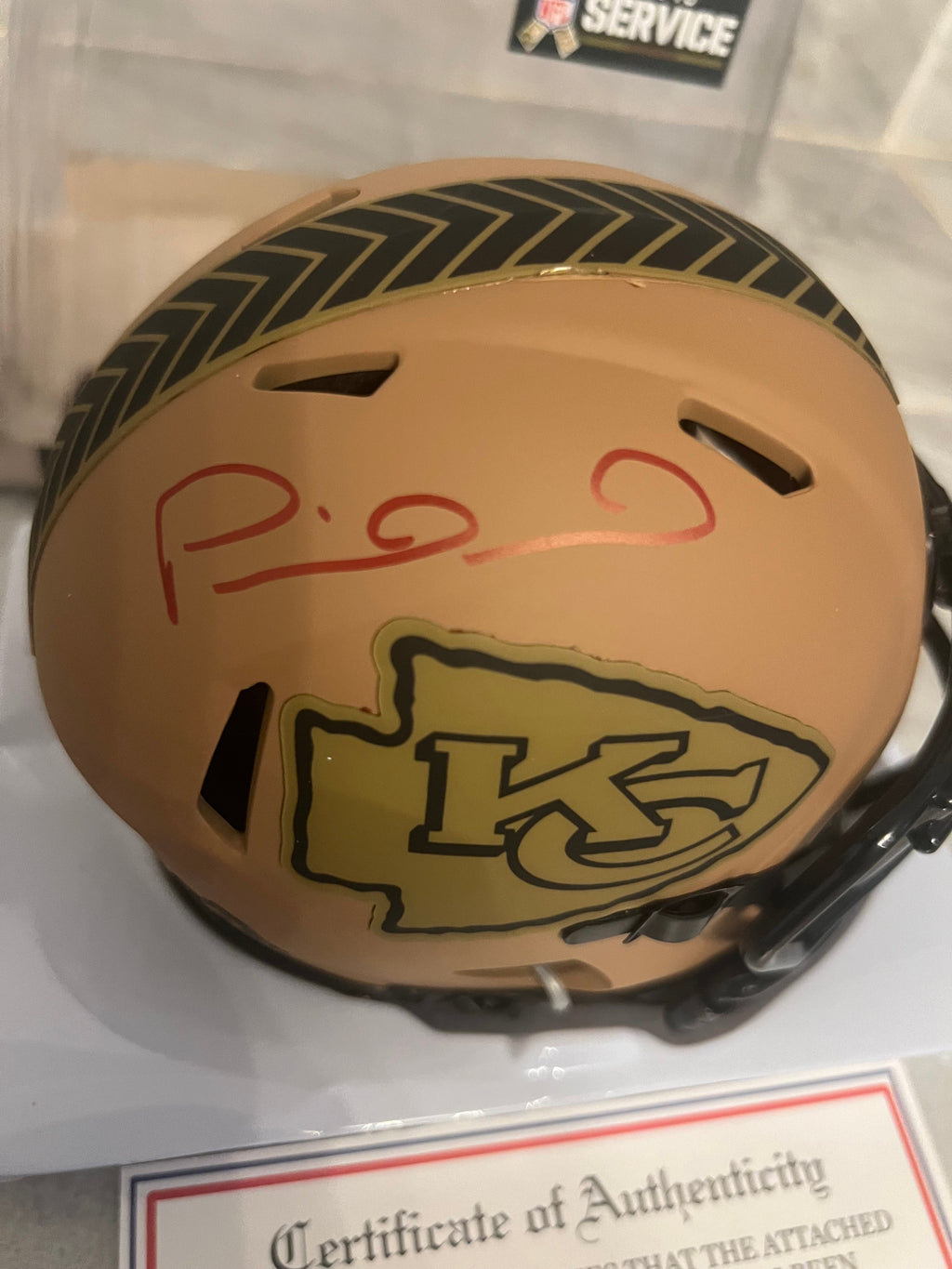Patrick Mahomes Autographed Kansas City Chiefs Salute to product image 2