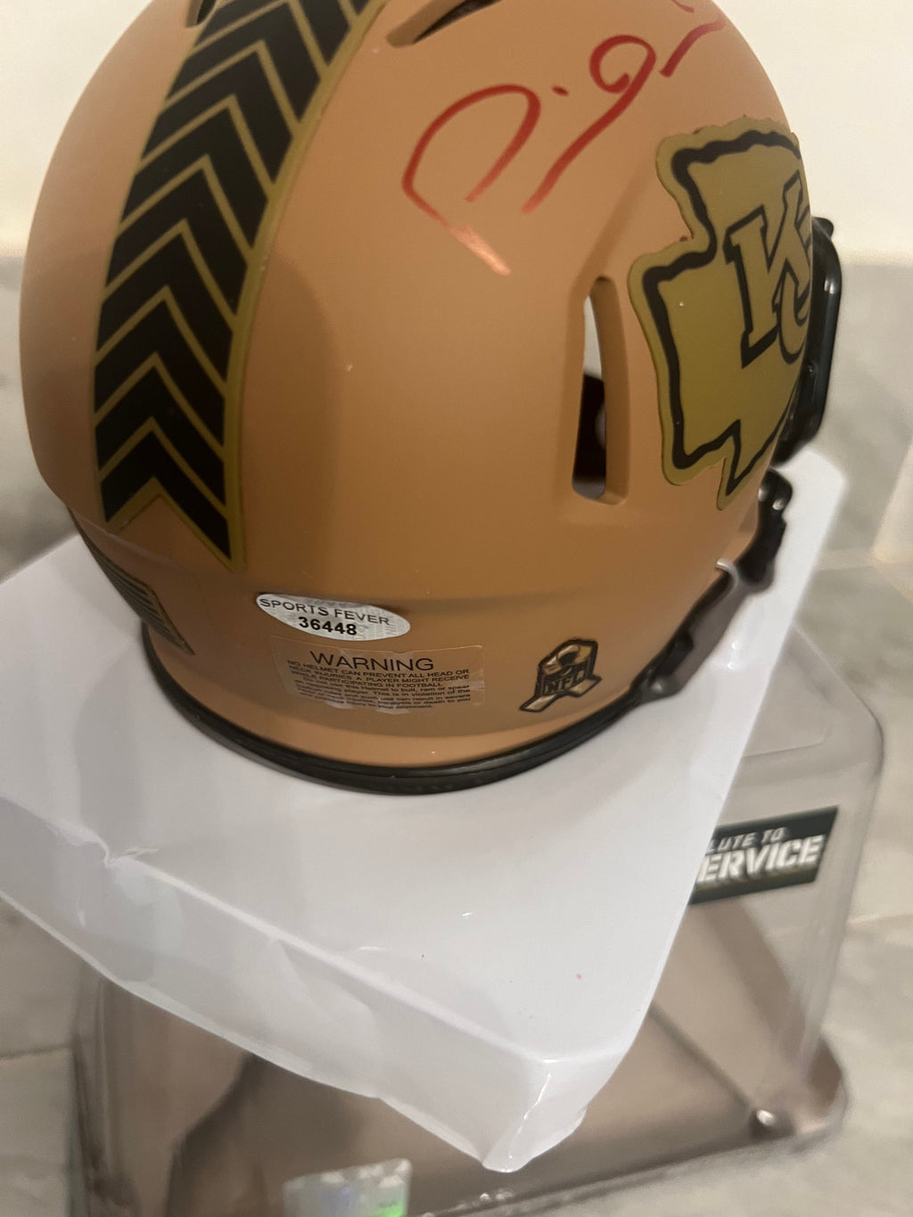 Patrick Mahomes Autographed Kansas City Chiefs Salute to product image 3