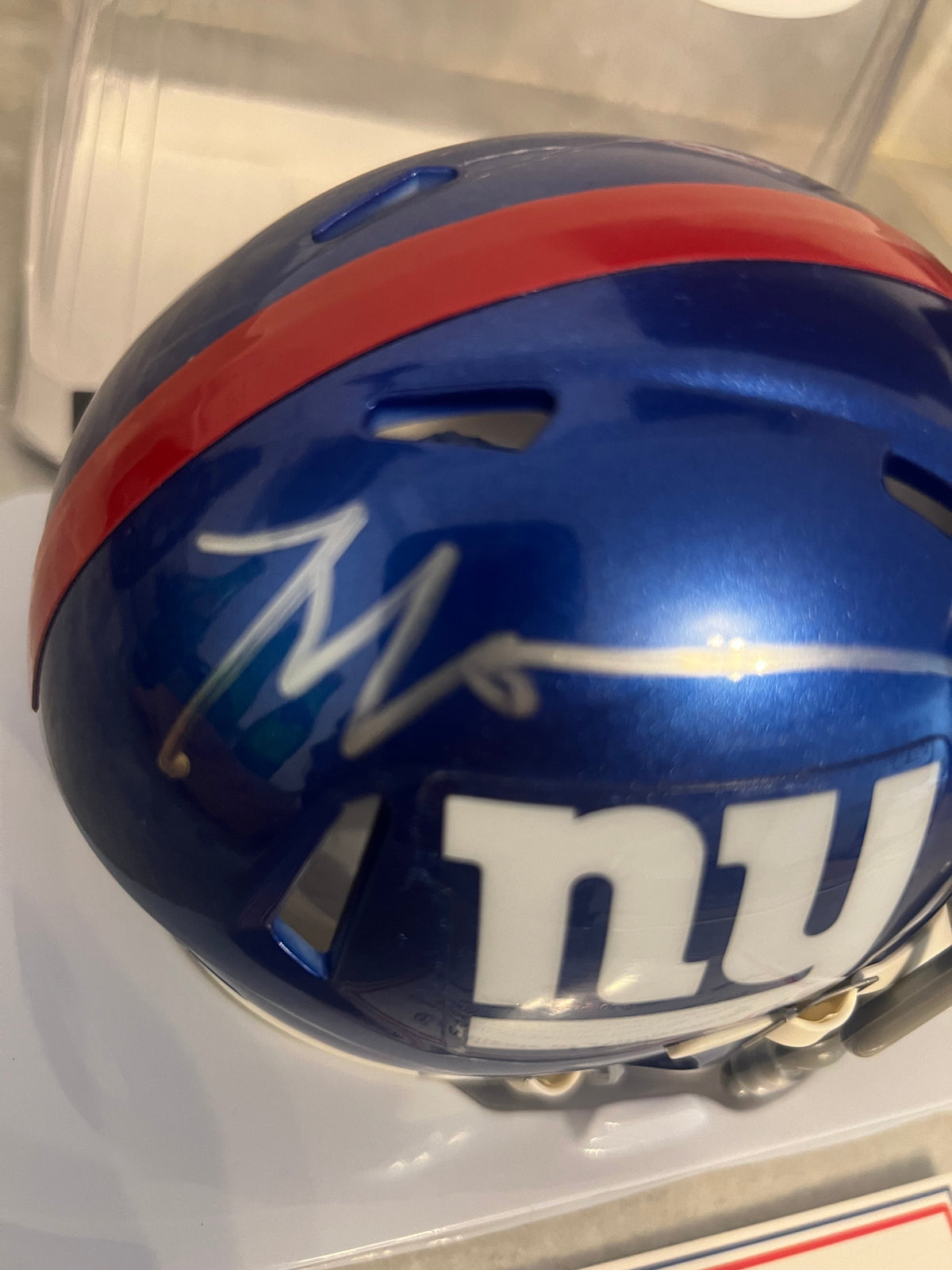 Malik Nabers Autographed New York Giants Mini Helmet with product image 3