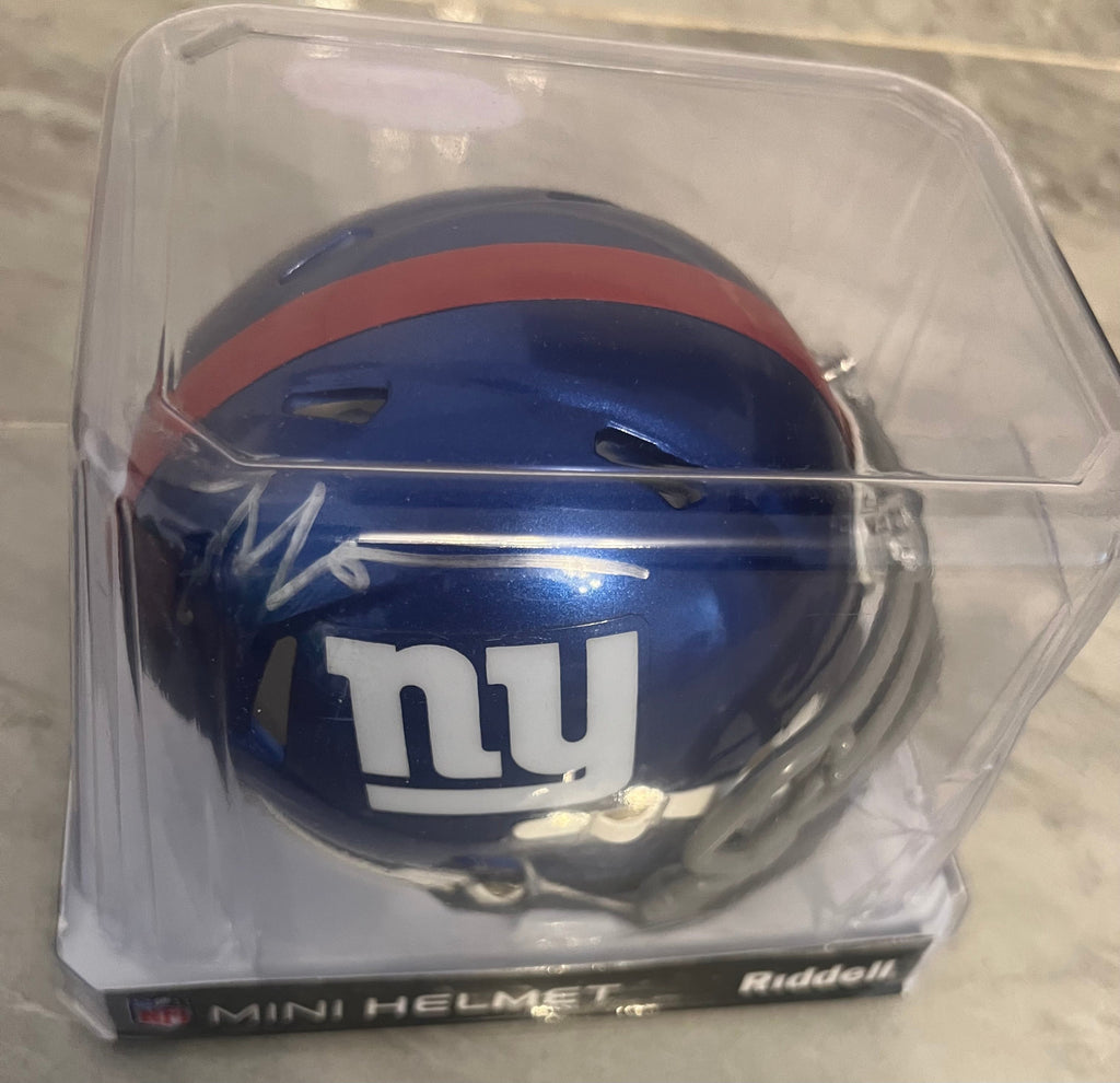 Malik Nabers Autographed New York Giants Mini Helmet with product image 2