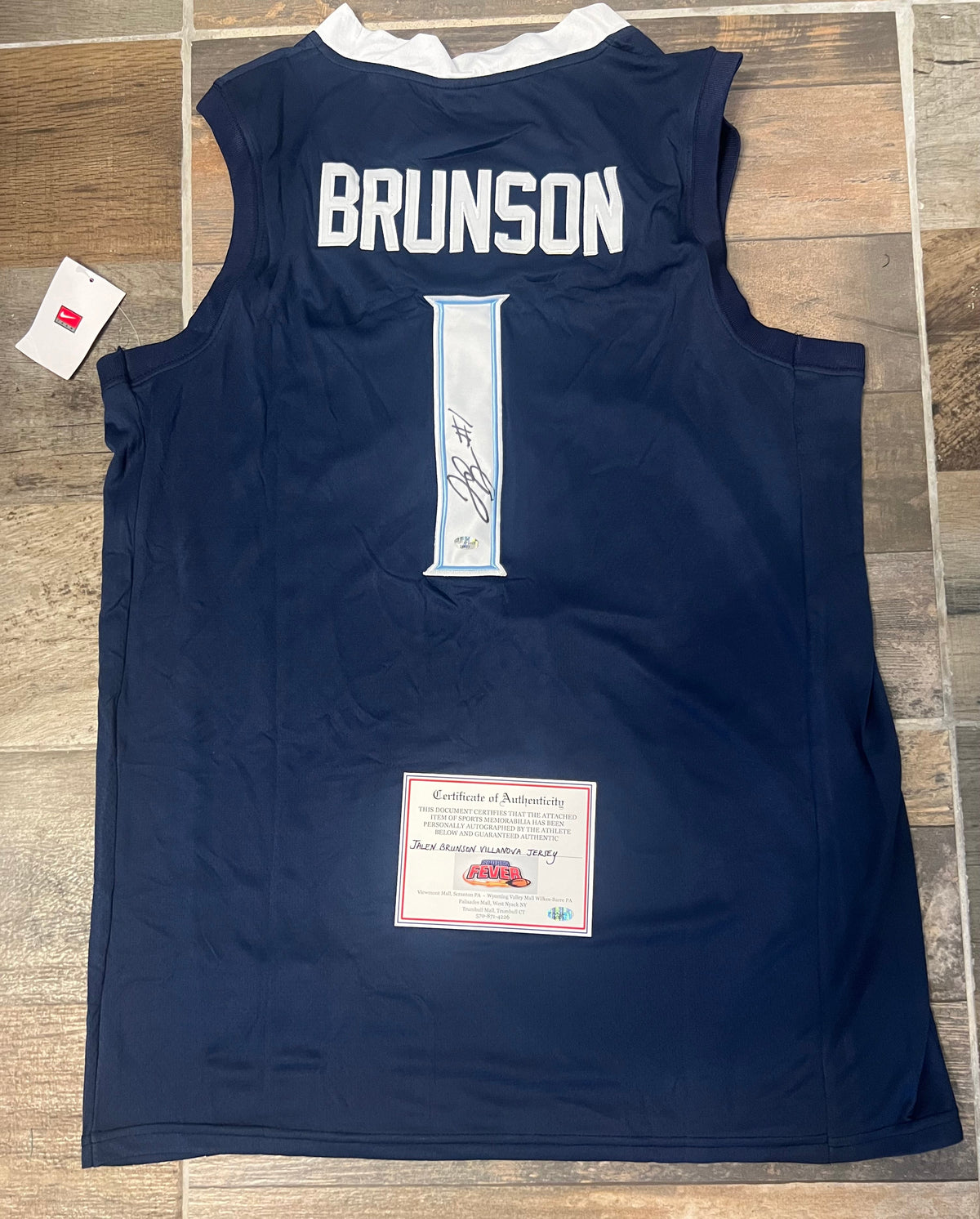 Jalen Brunson autographed Villanova jersey With COA product image 1