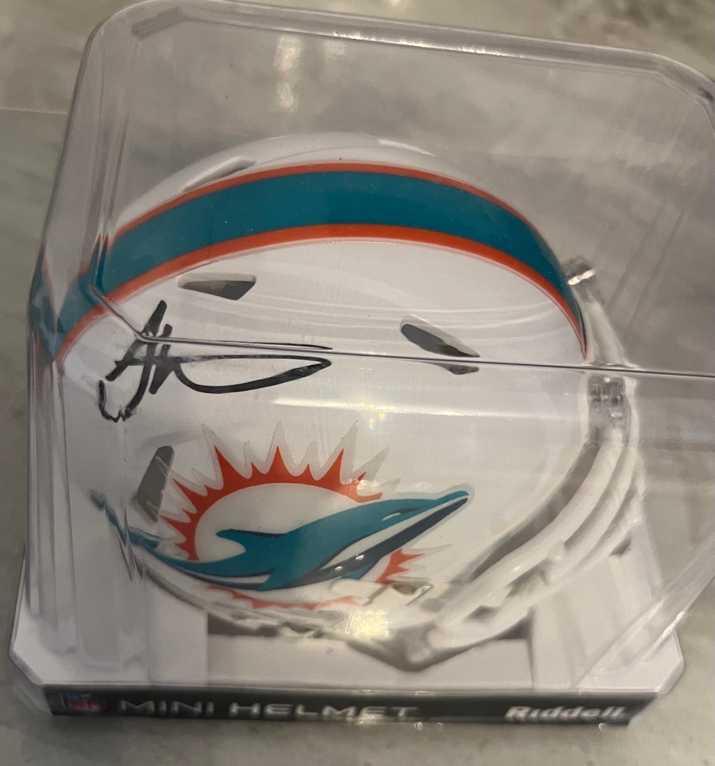 Tyreek Hill Autographed Miami Dolphins Mini Helmet with COA product image 3