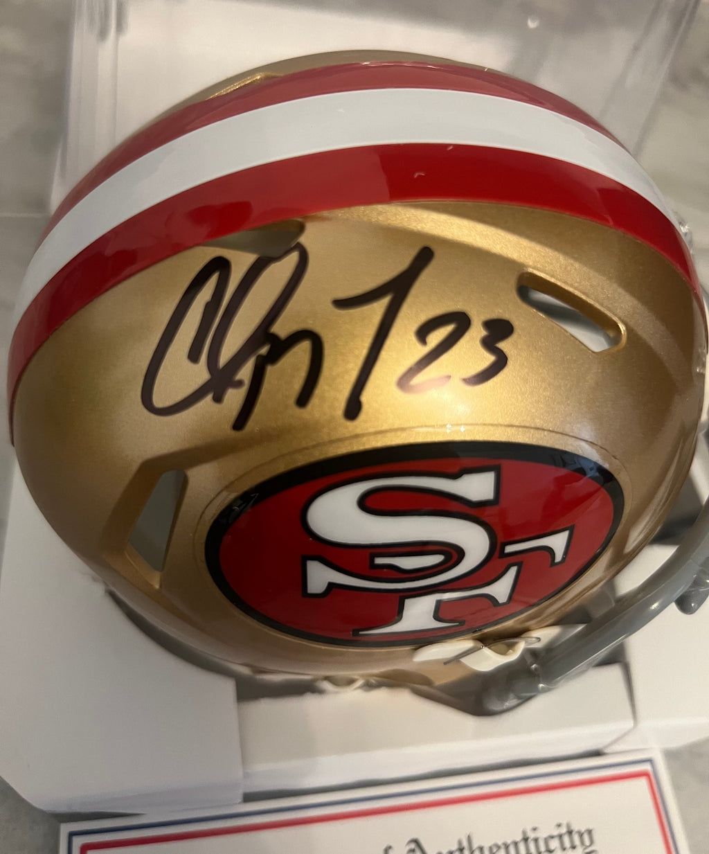 Christian McCaffrey Autographed San Francisco 49ers Mini product image 2