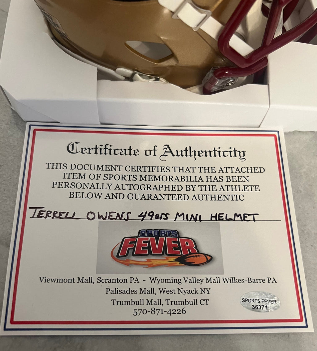 Terrell Owens Autographed San Francisco 49ers Mini Helmet product image 4