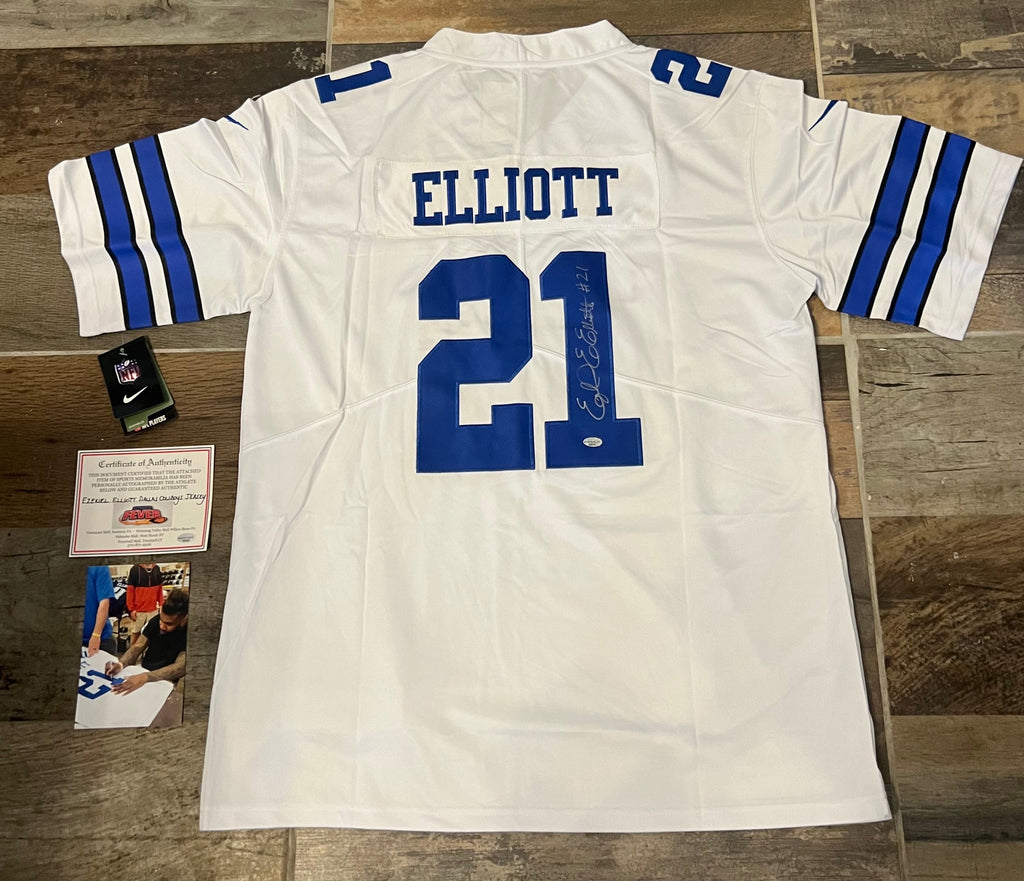 Ezekiel Elliott autographed Dallas Cowboys Nike NFL jersey product image 1