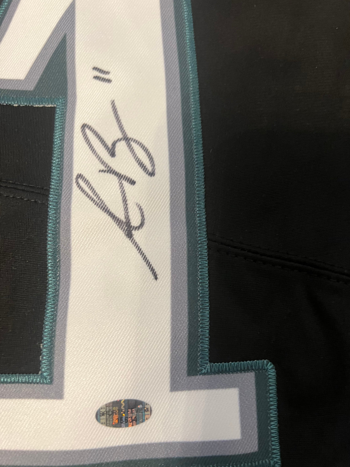 A.J. Brown autographed Philadelphia Eagles jersey Black COA product image 2