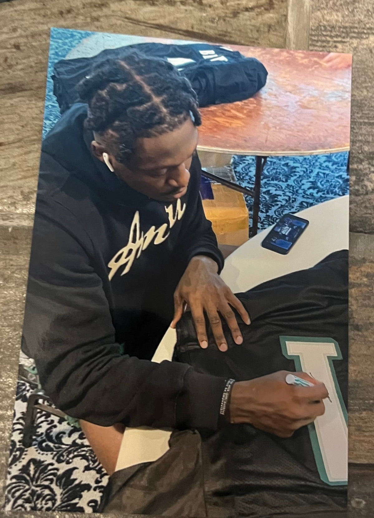 A.J. Brown autographed Philadelphia Eagles jersey Black COA product image 3