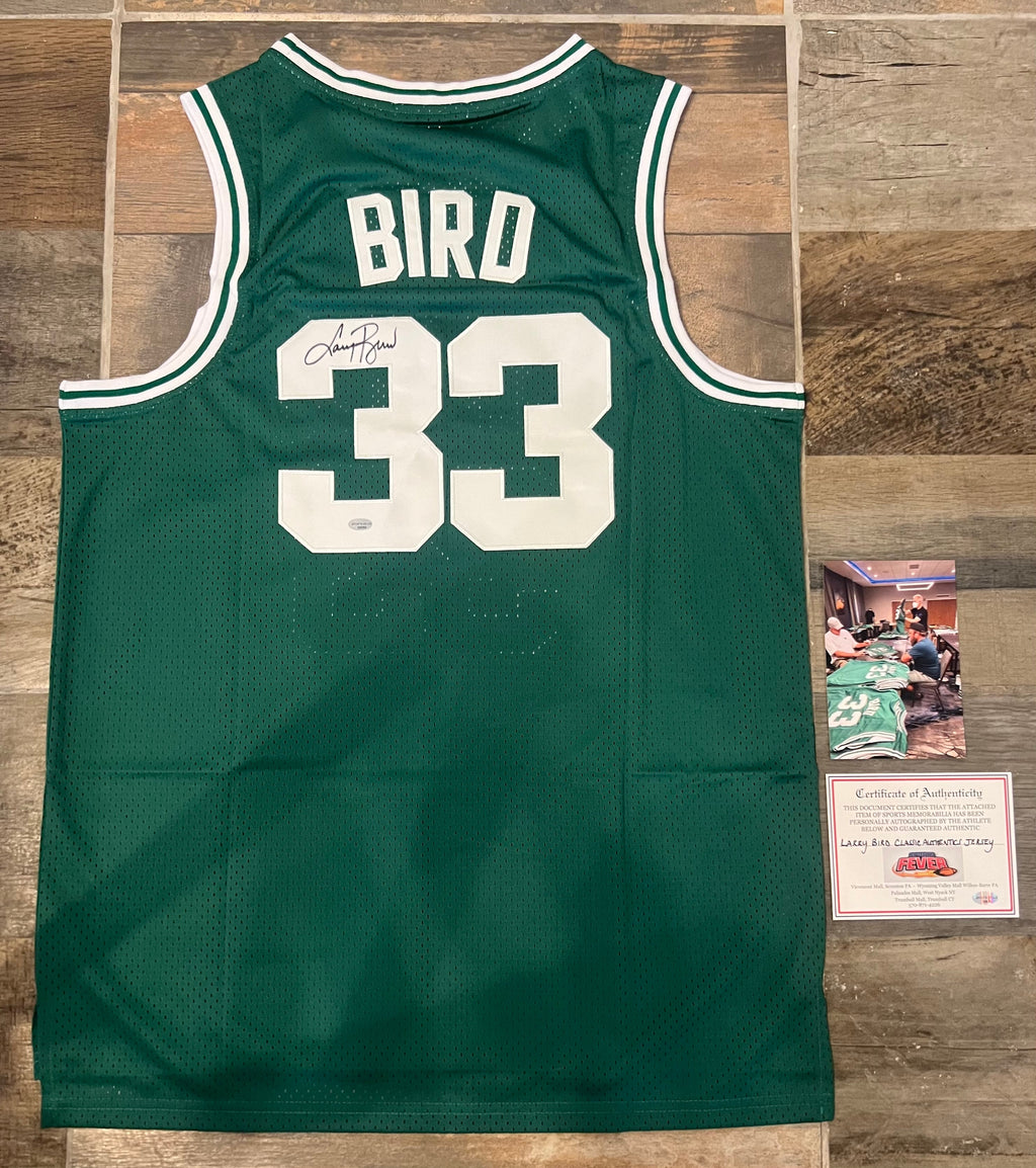 Larry Bird autographed Boston Celtics jersey COA Photo product image 1