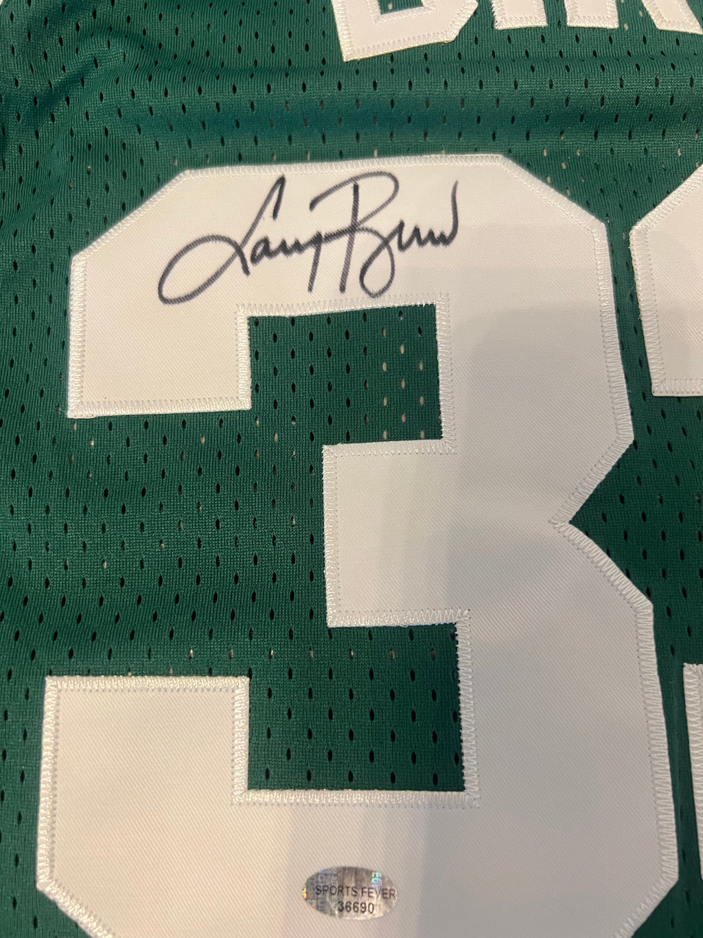 Larry Bird autographed Boston Celtics jersey COA Photo product image 2