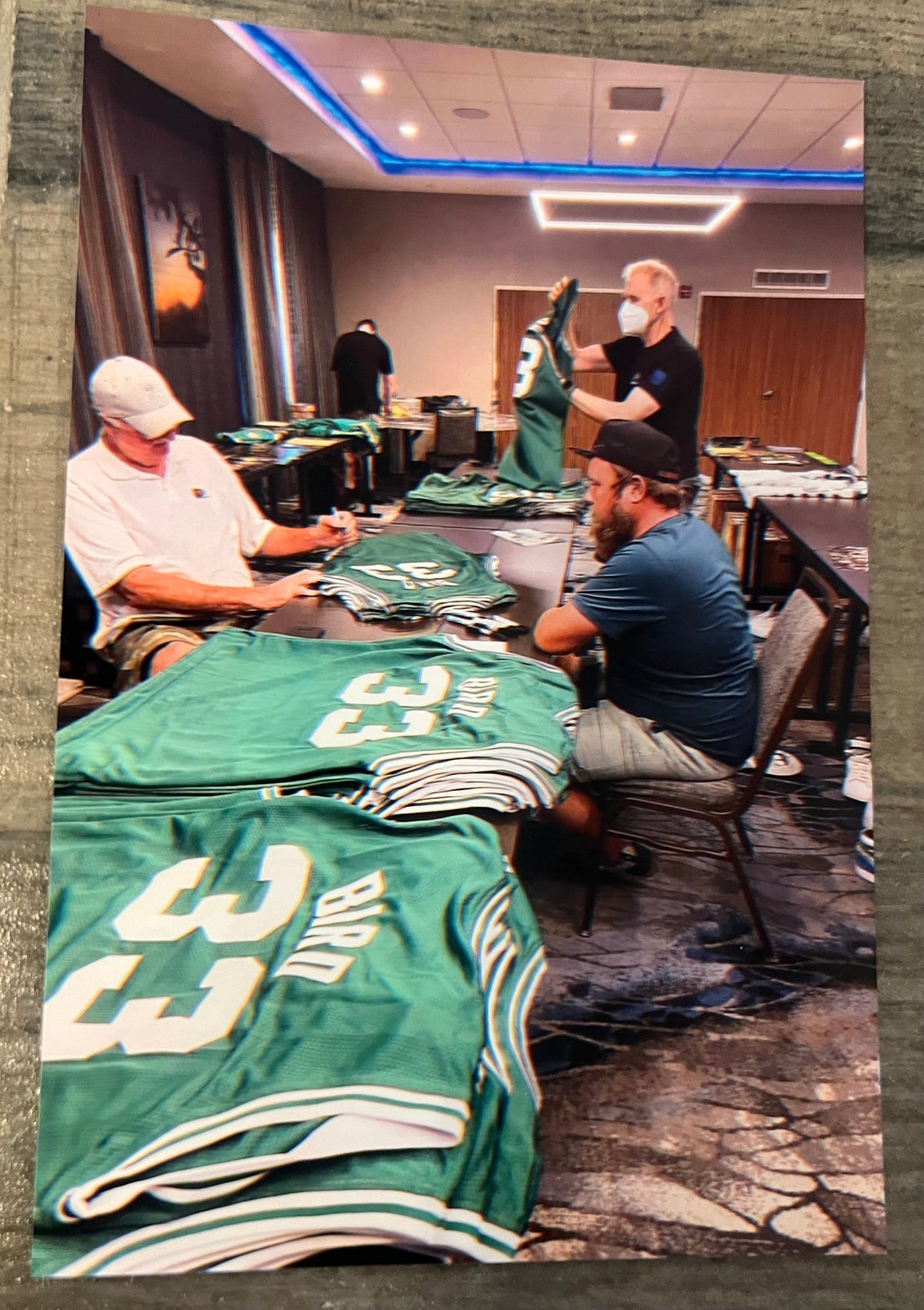 Larry Bird autographed Boston Celtics jersey COA Photo product image 3