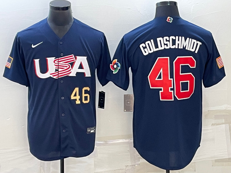 Paul Goldschmidt Team USA Baseball Jersey Nike blue product image 1