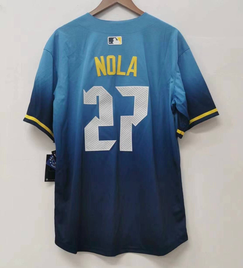 Aaron Nola Philadelphia Phillies Blue City Connect MLB product image 1