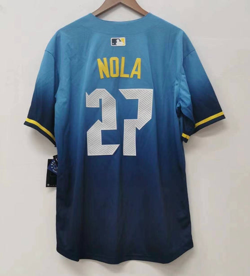 Aaron Nola Philadelphia Phillies Blue City Connect MLB product image 1