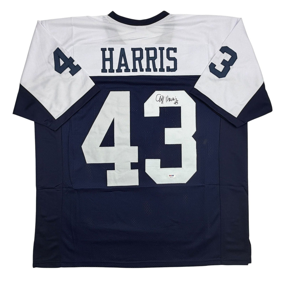 Autographed/Signed Cliff Harris Dallas Thanksgiving Football Jersey PSA/DNA COA product image 1, provided for visual